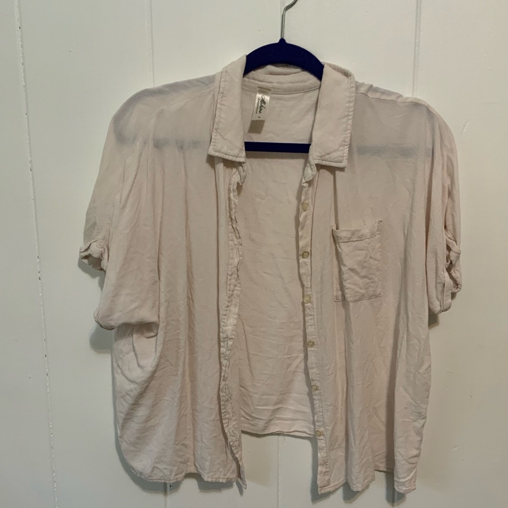 mahina soft linen blend top